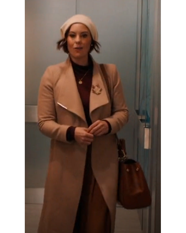 Falling Together 2024 Ashley Williams Beige Trench Coat