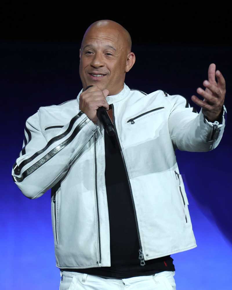 Fast X Premiere 2023 Vin Diesel CinemaCon Leather Jacket - PINESMAX