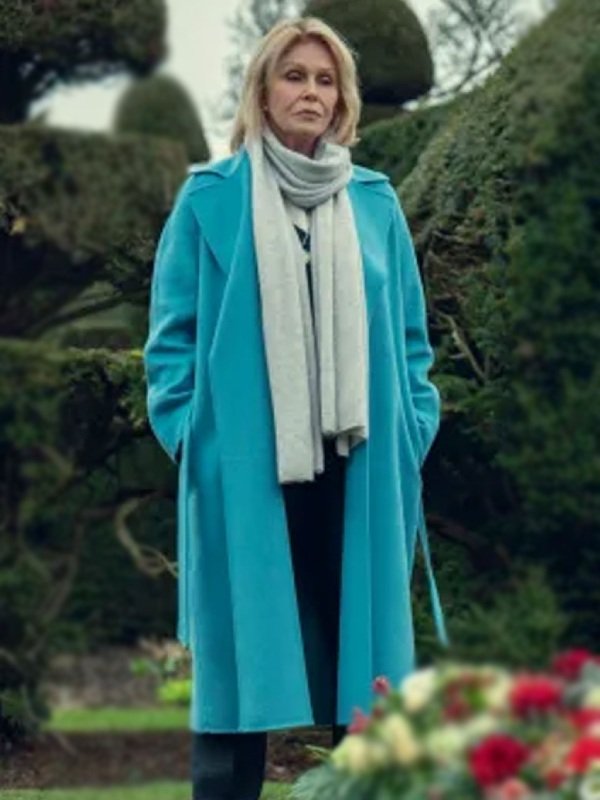 Judith Burkett Fool Me Once Blue Trench Coat