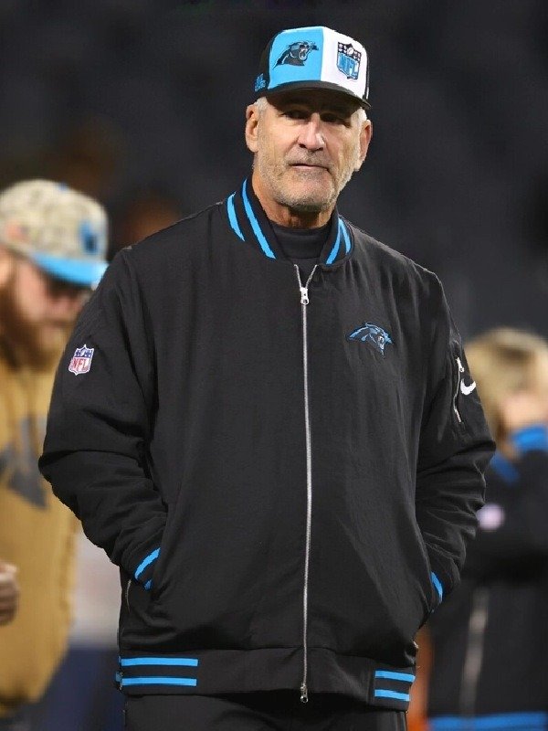 NFL Frank Reich Carolina Panthers Black Jacket