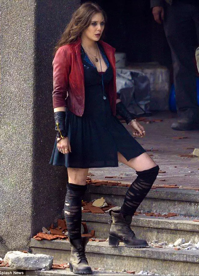 Elizabeth Olsen Scarlet Witch Jacket from Avengers Age of Ultron