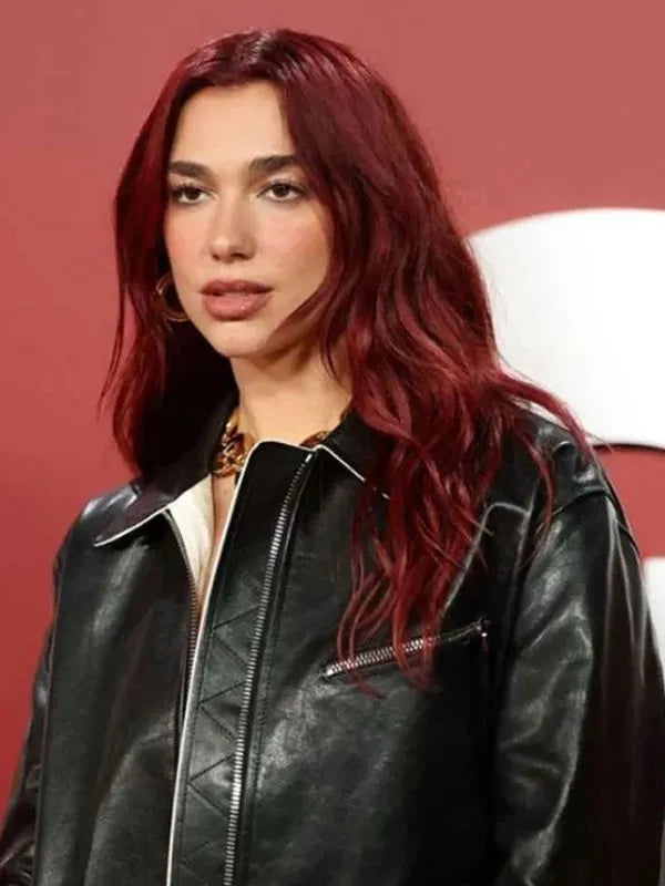 GQ Men Of The Year Awards Dua Lipa Leather Jacket