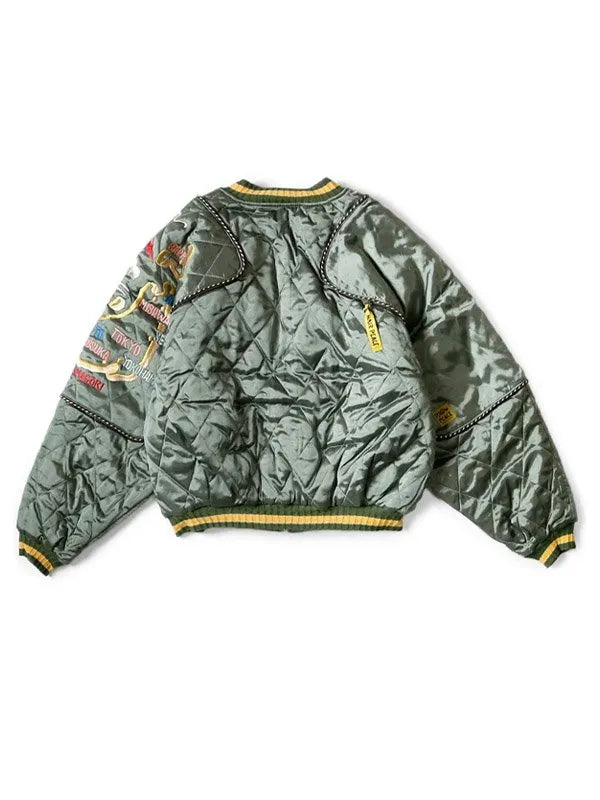 Gossip Girl S02 Julien Calloway Quilted Satin Bomber Jacket