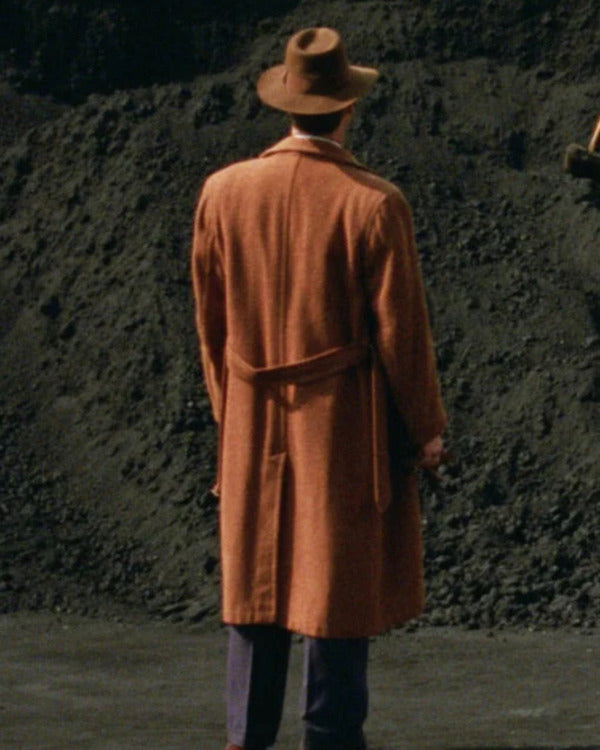 The Brutalist 2024 Guy Pearce Brown Trench Coat