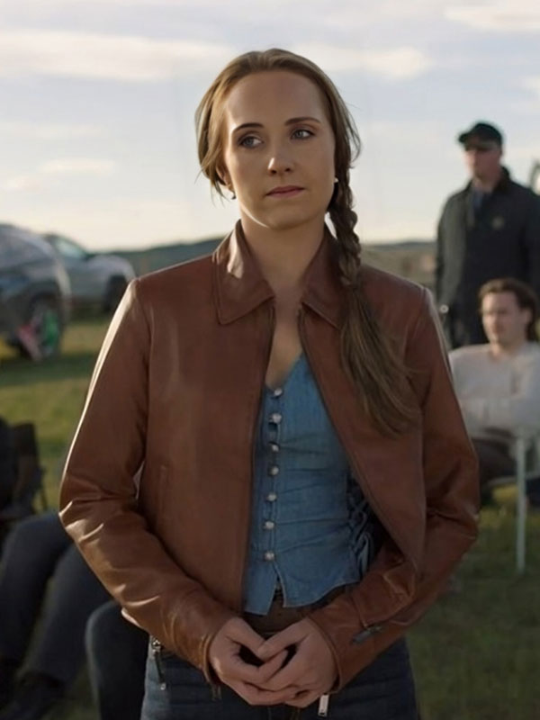 Heartland S018 Amber Marshall Brown Leather Jacket