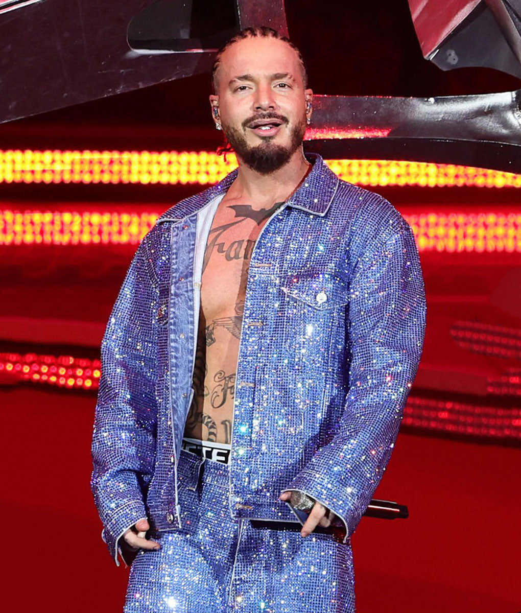 J Balvin Coachella 2024 Blue Jacket