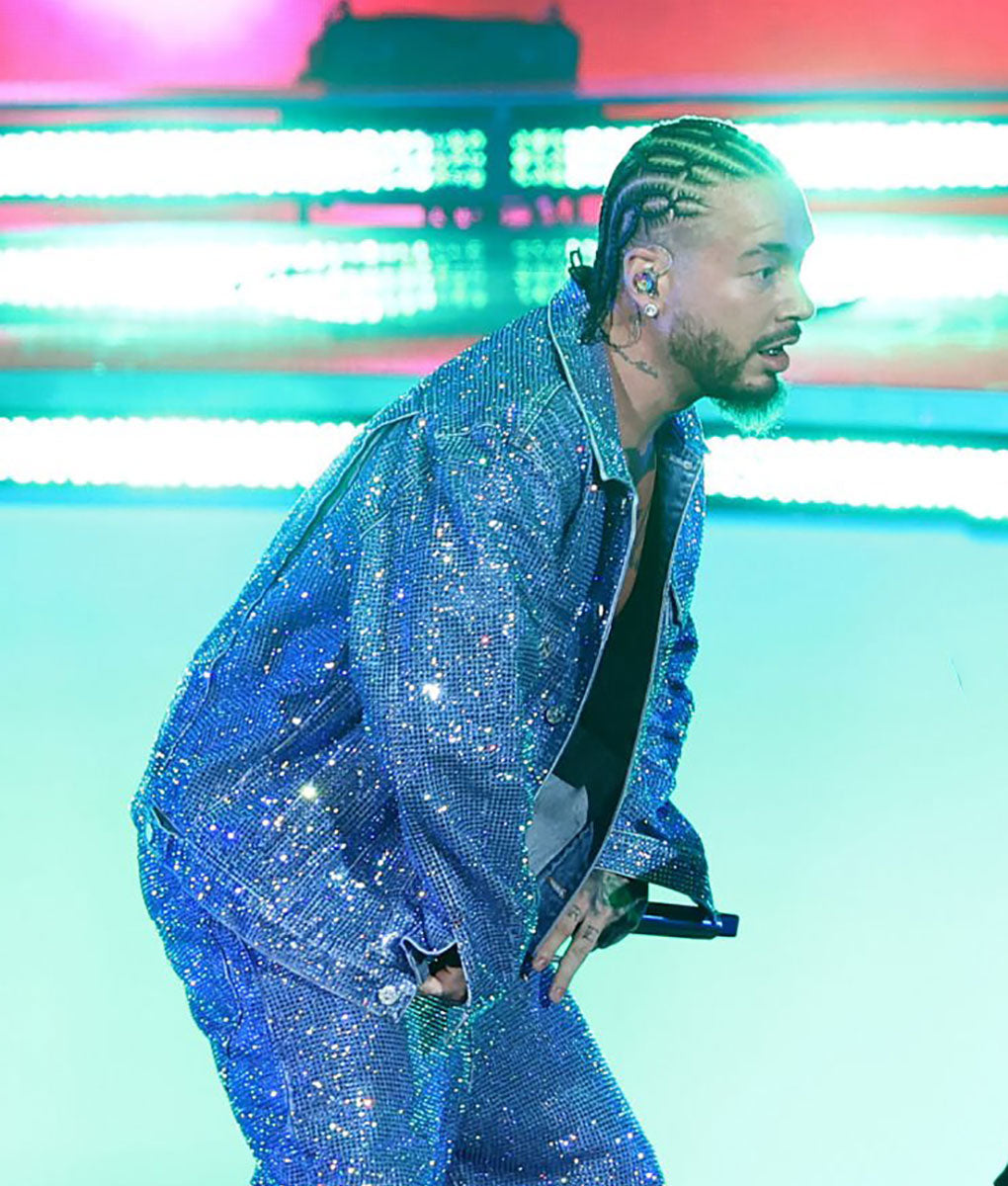 J Balvin Coachella 2024 Blue Jacket