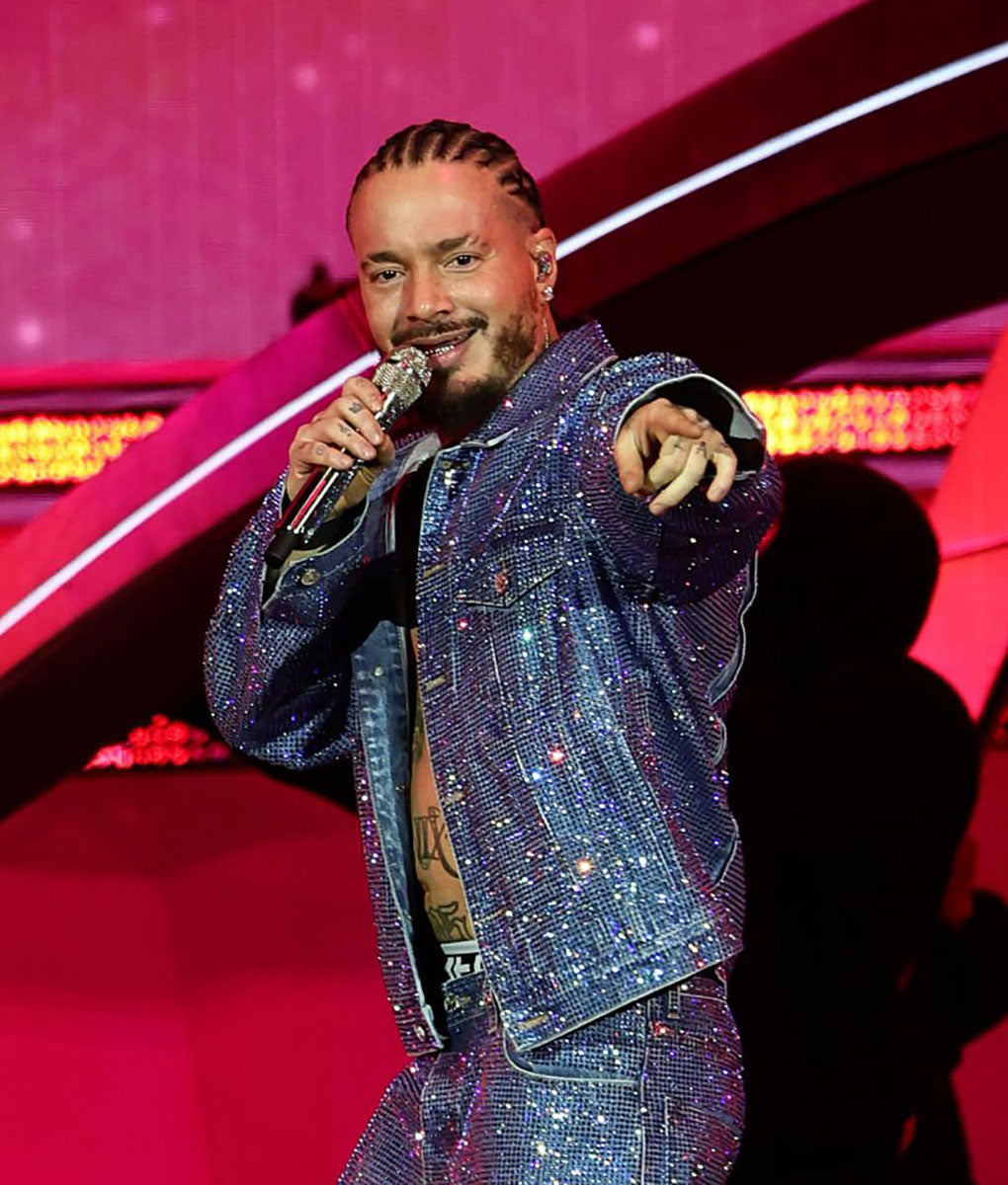 J Balvin Coachella 2024 Blue Jacket