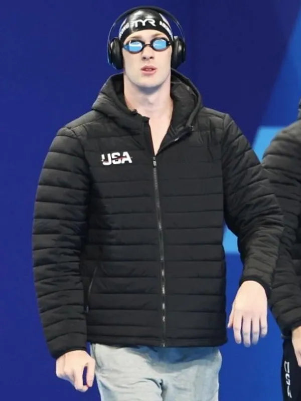 Jack Alexy Olympic 2024 Black Puffer Jacket