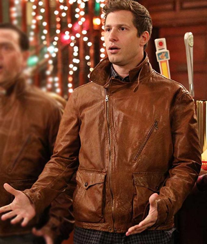 Brooklyn Nine-Nine Detective Jake Peralta Brown Leather Jacket