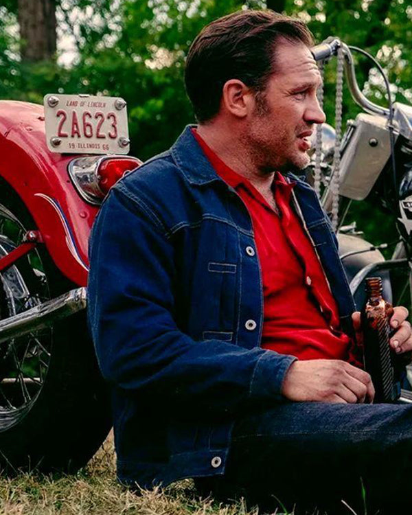 The Bikeriders 2024 Tom Hardy Denim Jacket