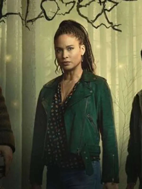 The Spiderwick Chronicles Joy Bryant Green Leather Jacket