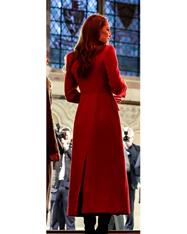 Christmas Carol Service 2024 Kate Middleton Red Coat