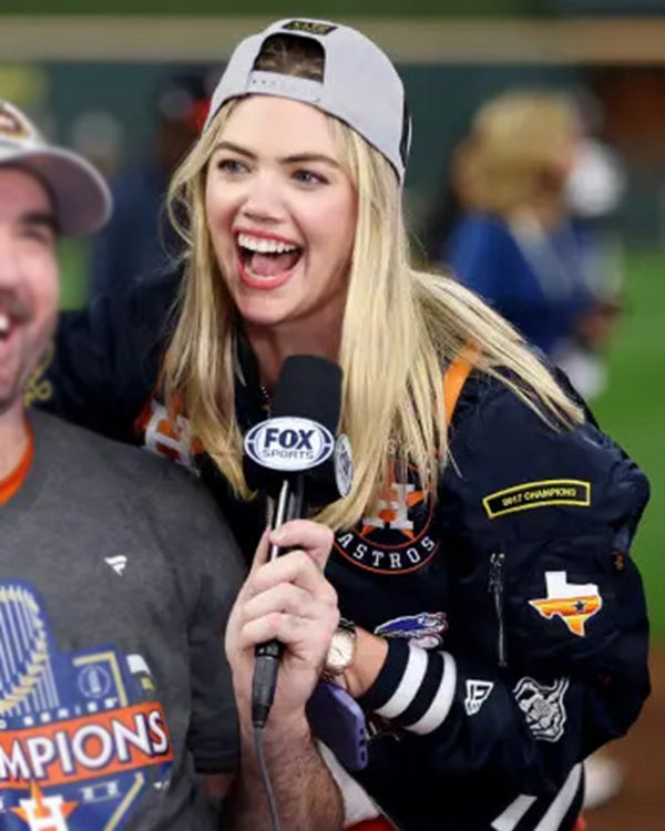 Kate Upton Astros Victory Parade Jacket