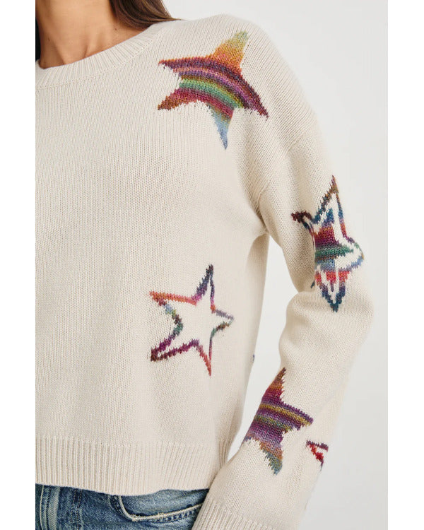 Elsbeth 2024 Carra Patterson Rainbow Stars Sweater