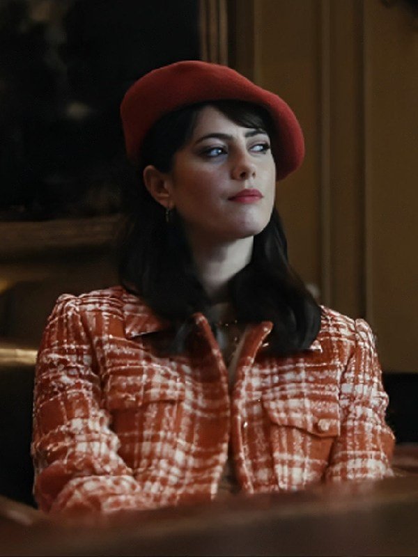 Kaya Scodelario The Gentlemen 2024 Plaid Coat