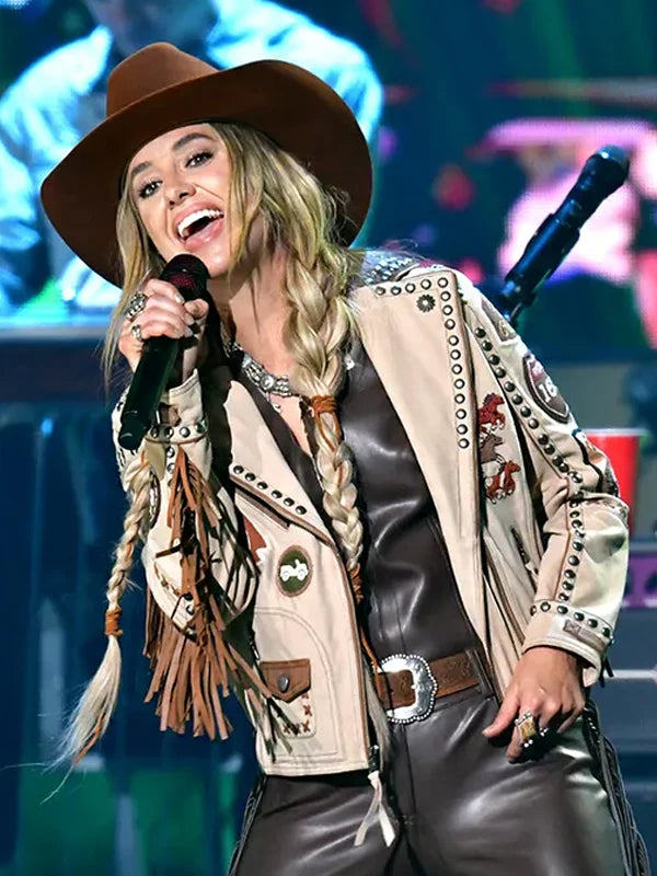 2024 CMT Music Awards Lainey Wilson Fringe Jacket