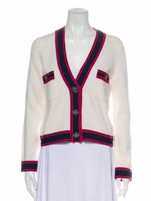 Emily In Paris Season 2 Emily Cooper White Cardigan