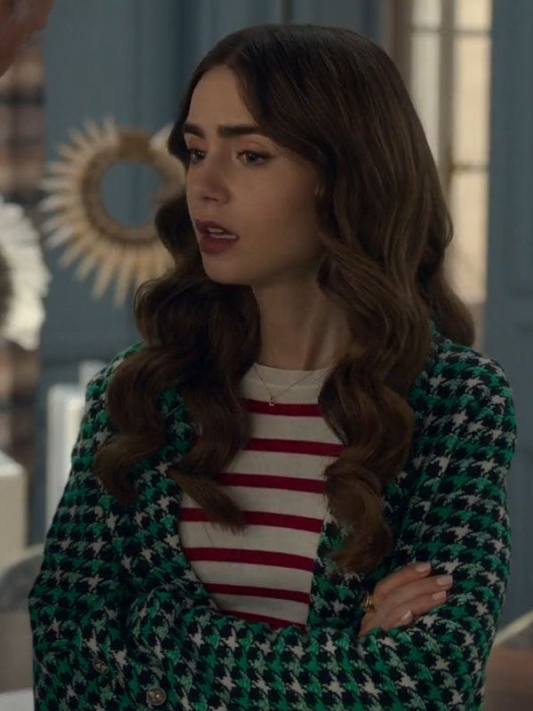 Emily in Paris S02 Emily Cooper Green Coat