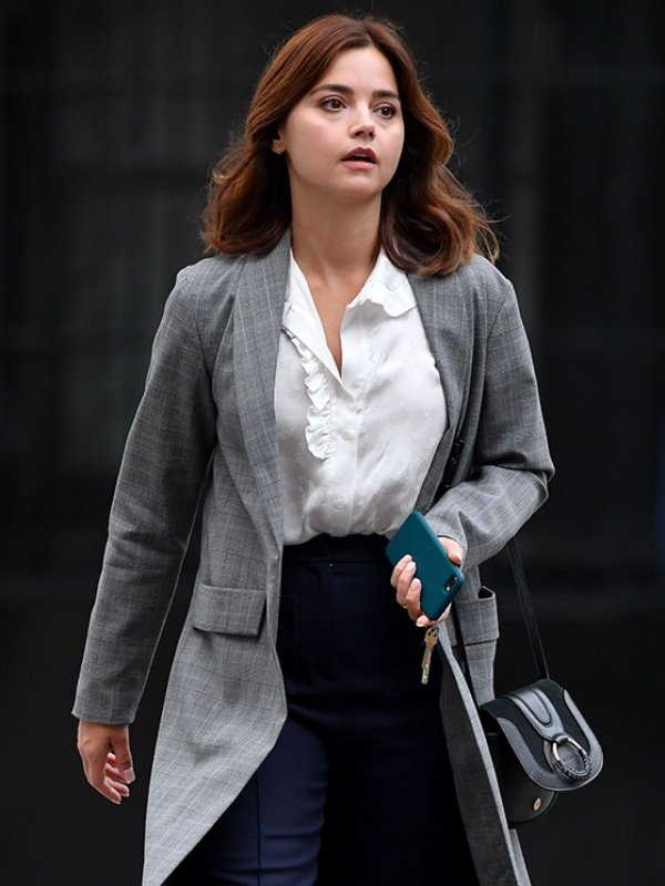 Jenna Coleman Wilderness 2023 Grey Coat