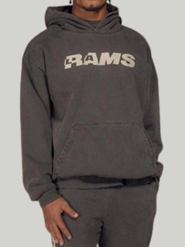 Rams Los Angeles Fleece Grey Hoodie