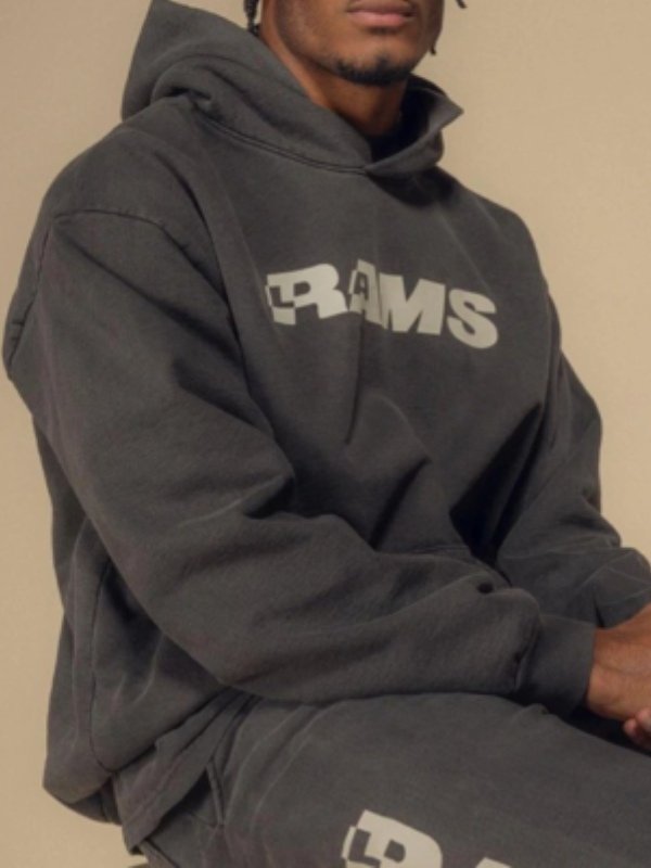 Rams Los Angeles Fleece Grey Hoodie