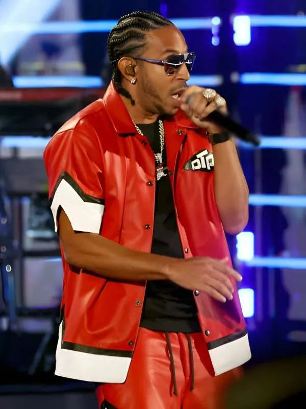 iHeartRadio Music Award 2024 Ludacris Red Leather Shirt