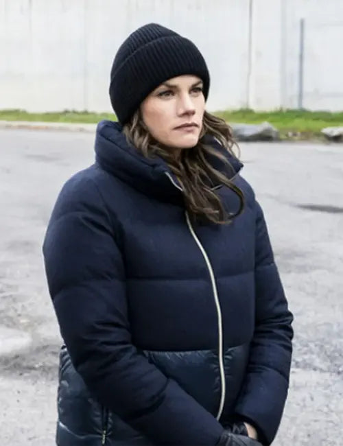 Maggie Bell FBI 2024 Black Puffer Jacket