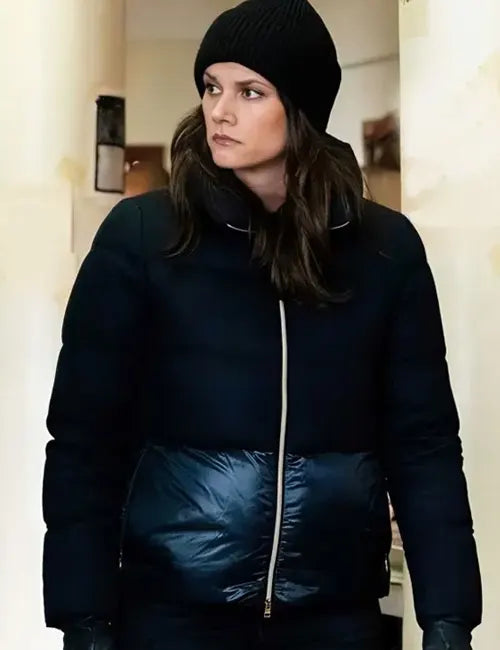 Maggie Bell FBI 2024 Black Puffer Jacket