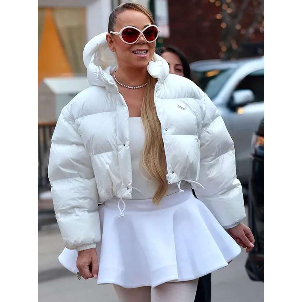 Aspen Mariah Carey White Jacket