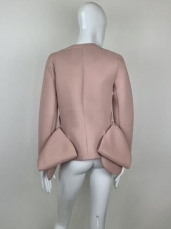 Upgraded 2024 Marisa Tomei Dusky Pink Bow Jacket