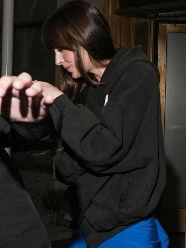 Materialists 2024 Dakota Johnson Black Hoodie