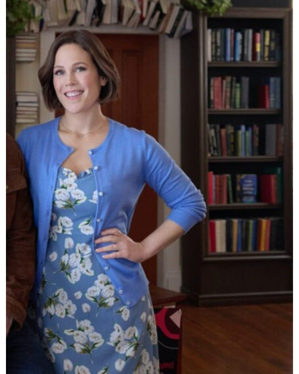 Blind Date Book Club 2024 Erin Krakow Blue Cardigan