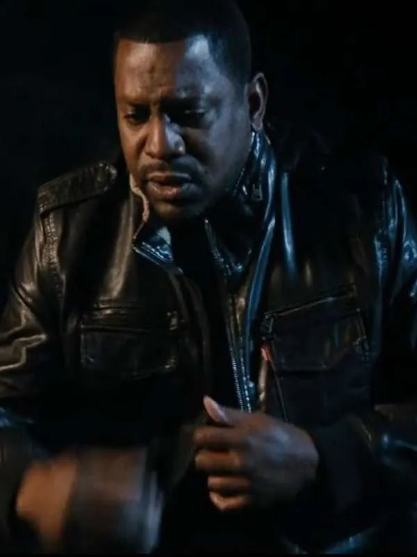 Mekhi Phifer Lights Out Black Leather Jacket