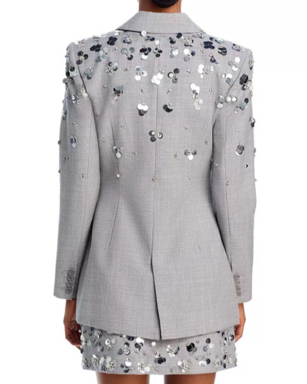 TYATR 2024 Melody Scott Sequin Gray Blazer