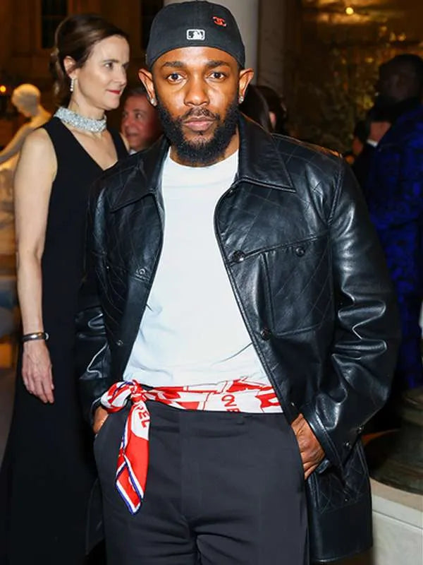 Kendrick Lamar Met Gala Black Leather Jacket