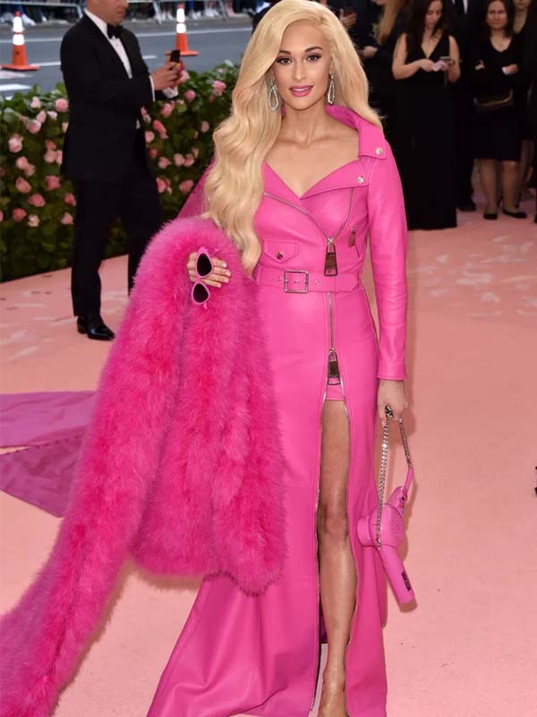 Buy Barbie Met Gala Pink Long Coat