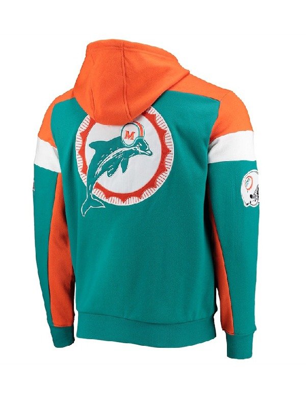 NFL Miami Dolphins Throwback Vintage Hoodie