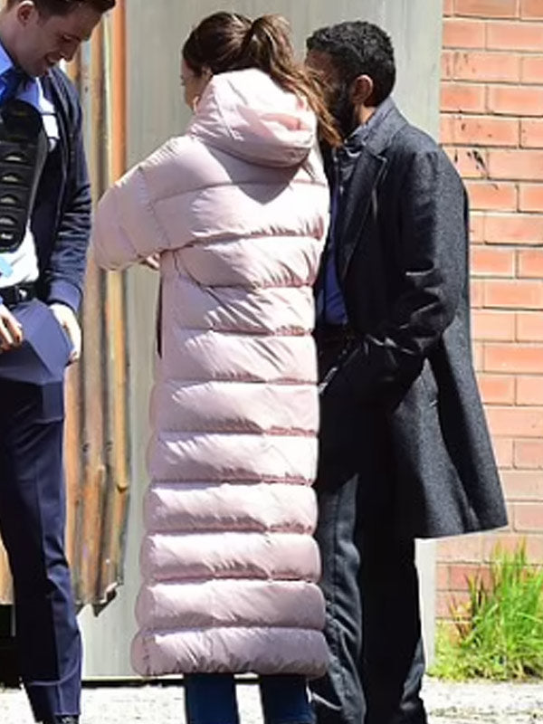 Fool Me Once Maya Stern Pink Puffer Coat