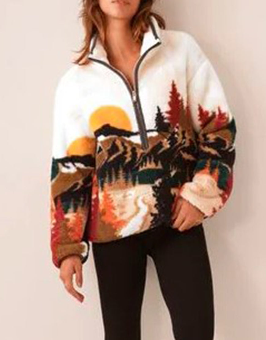 The Jetty 2024 Shannon Watson Sherpa Printed Jacket