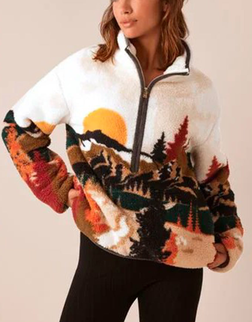 The Jetty 2024 Shannon Watson Sherpa Printed Jacket