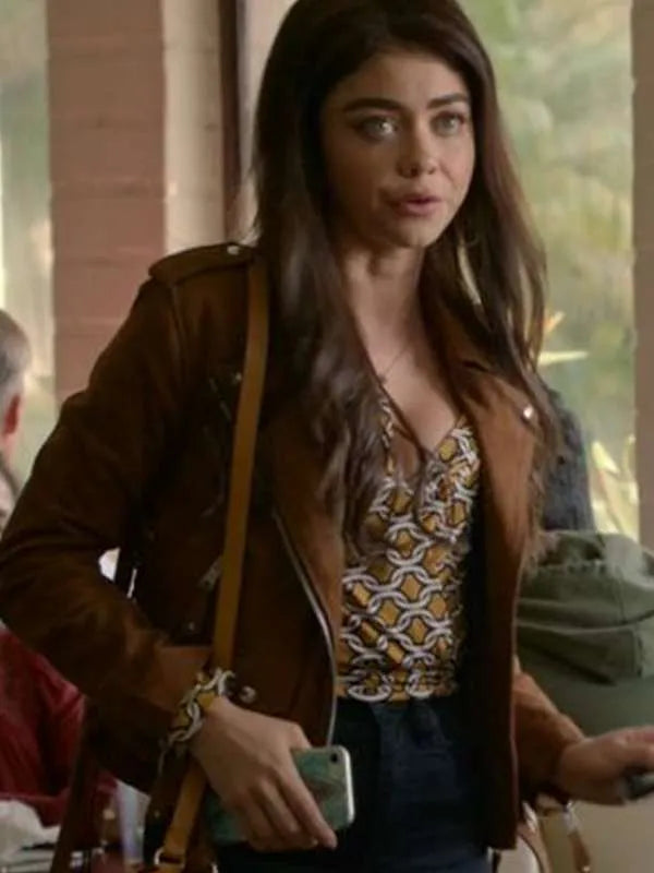 Haley Dunphy Modern Family Brown Suede Leather Jacket