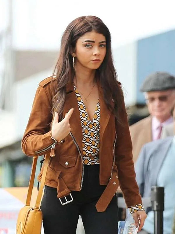 Haley Dunphy Modern Family Brown Suede Leather Jacket