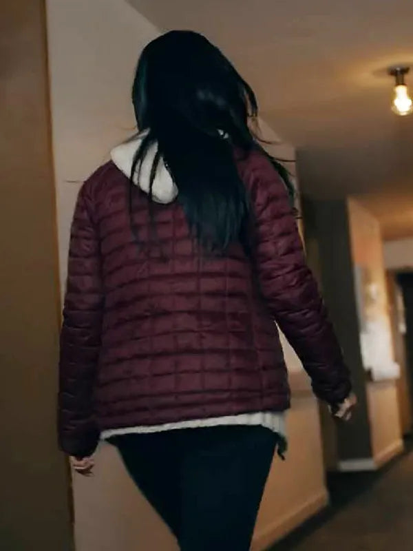 Jessica Lowndes A Stranger’s Child 2024 Maroon Jacket