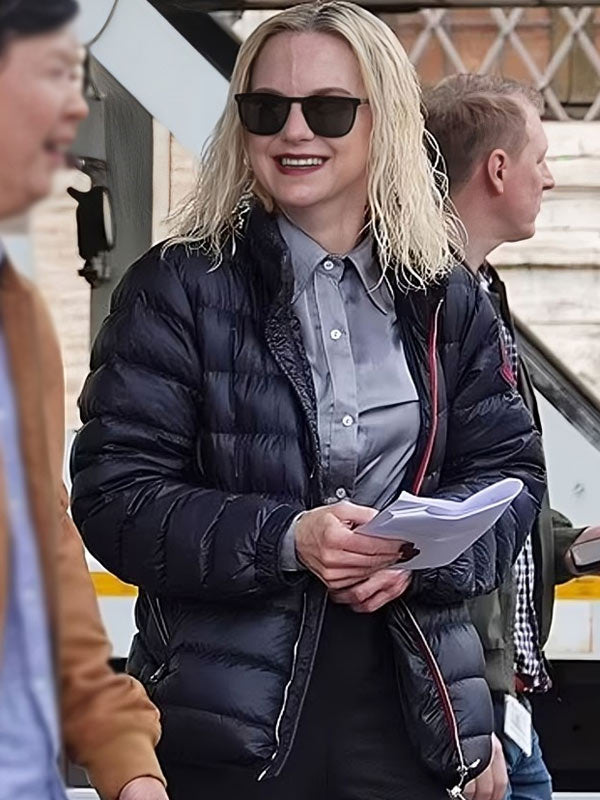 My Spy The Eternal City 2024 Anna Faris Black Puffer Jacket