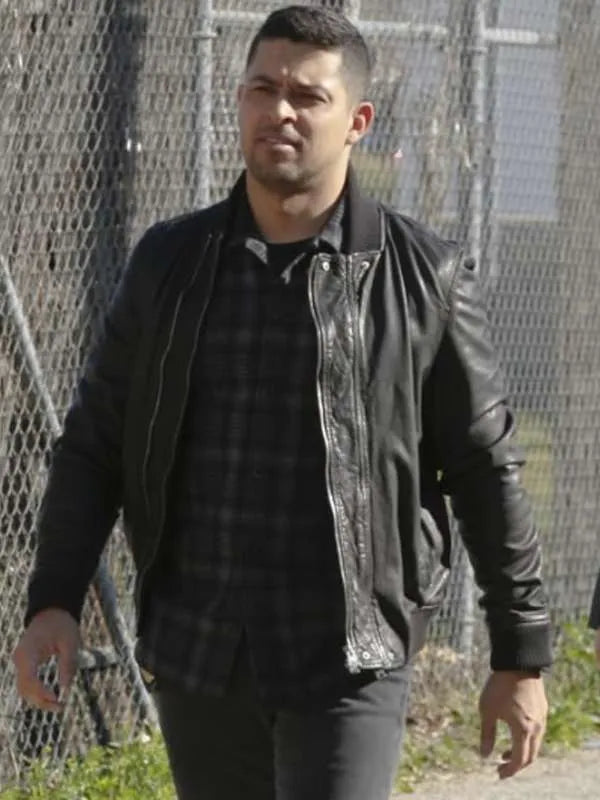 Nick Torres NCIS Black Leather Jacket