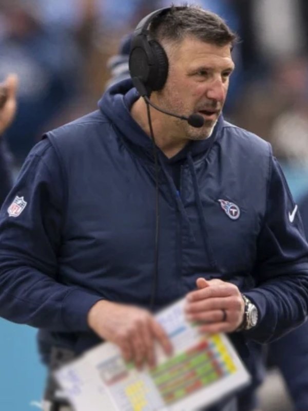 Mike Vrabel Coach Blue Vest