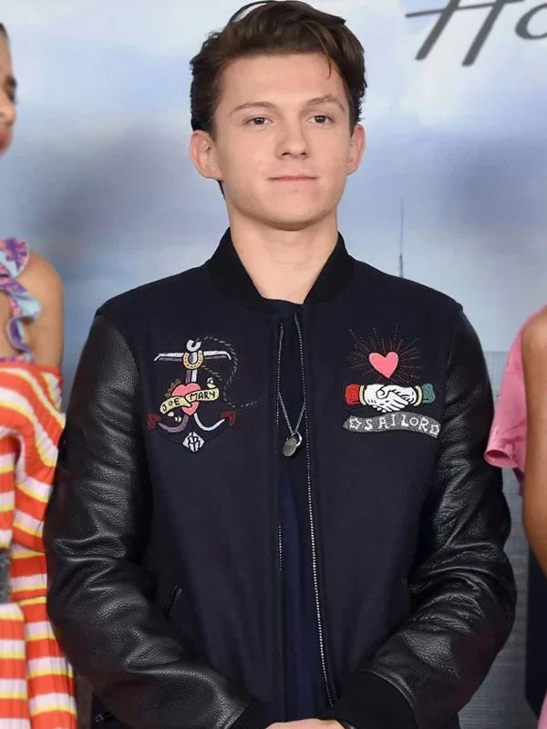 NYC Photocall Fashion Tom Holland Jacket