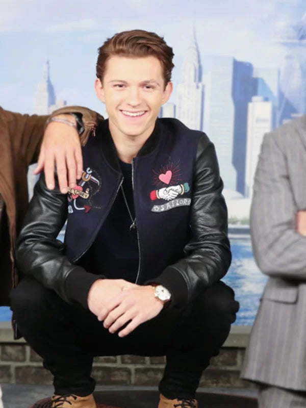 NYC Photocall Fashion Tom Holland Jacket