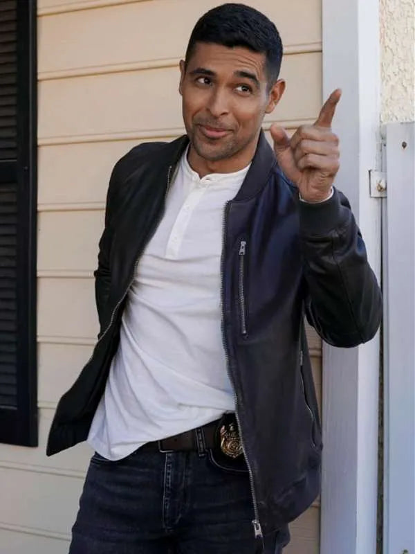 Nick Torres NCIS Black Bomber Leather Jacket